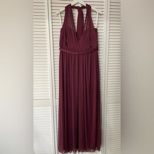 DAVID'S BRIDAL

style-your-way 6 tie long mesh bridesmaid dress